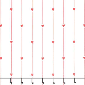 All My Heart - Heart Strings Red Yardage