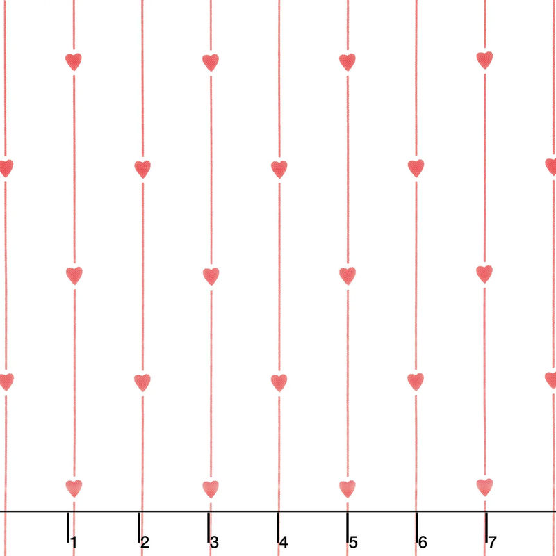 All My Heart - Heart Strings Red Yardage