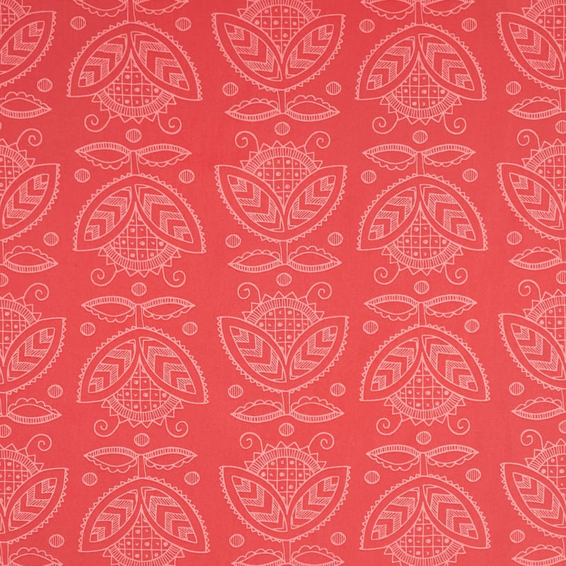 All My Heart - Valentine Thistles Red Yardage