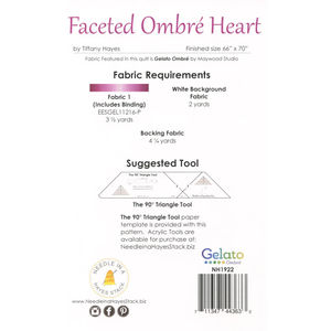 Faceted Ombre Heart Pattern