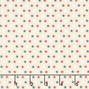 Hearts' Anthem - Stars Cream Yardage