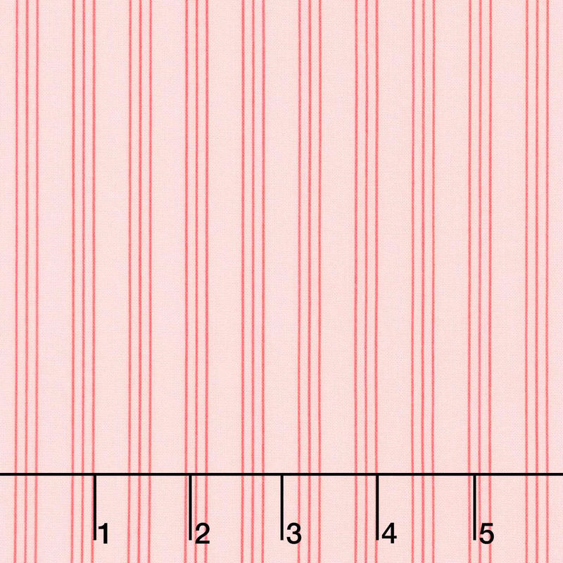 Lighthearted - Stripe Light Pink Yardage
