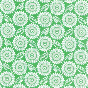 Sunflowers in my Heart - Tournesol Shamrock Yardage