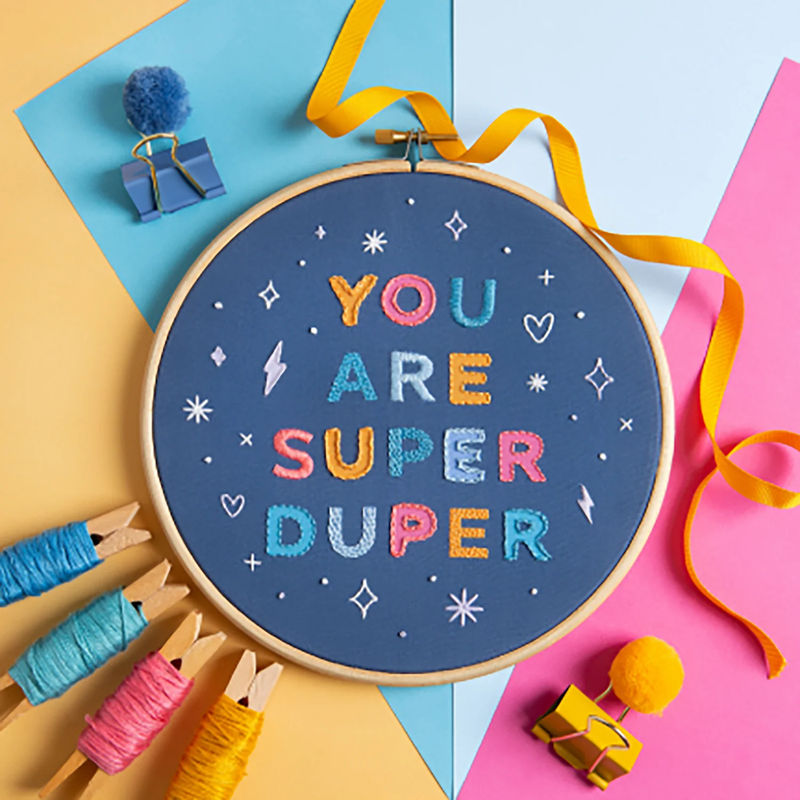 You Are Super Duper Embroidery Kit