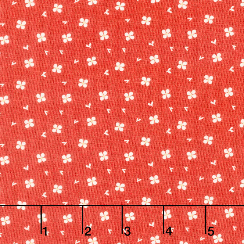 Here Comes the Sun - Daisies Red Yardage