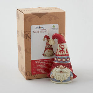 Jim Shore Heartwood Creek Nordic Noel Gnome Flap Hat Ornament