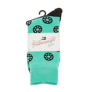 Featherweight Socks - Jade-it Green Bobbins