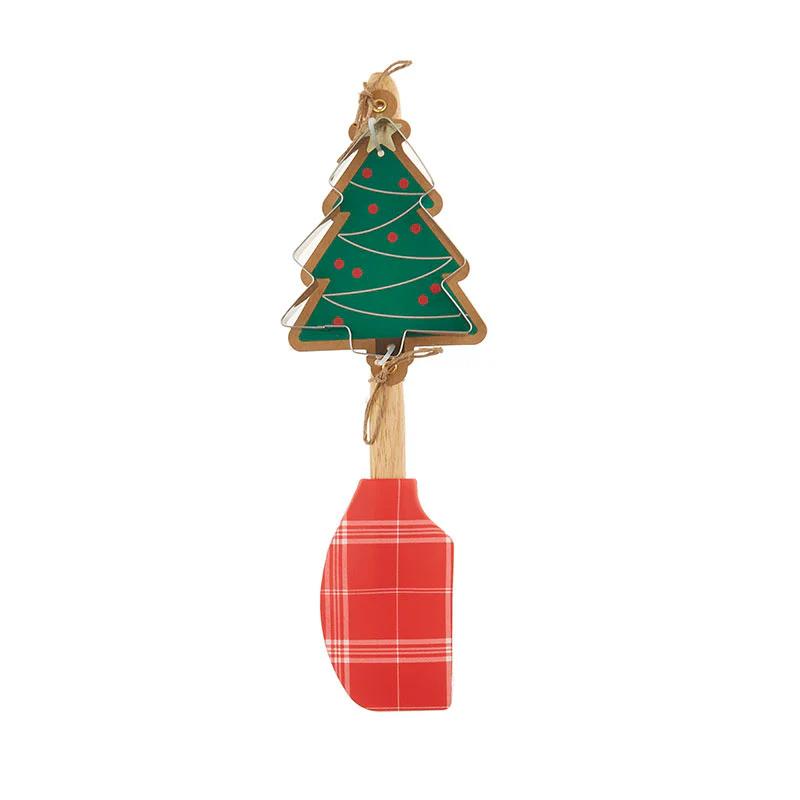Christmas Tree Spatula & Cookie Cutter Set