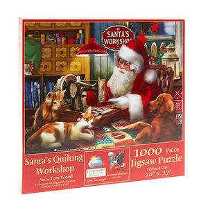 Santa's Quilting Workshop 1000 Piece Puzzle
