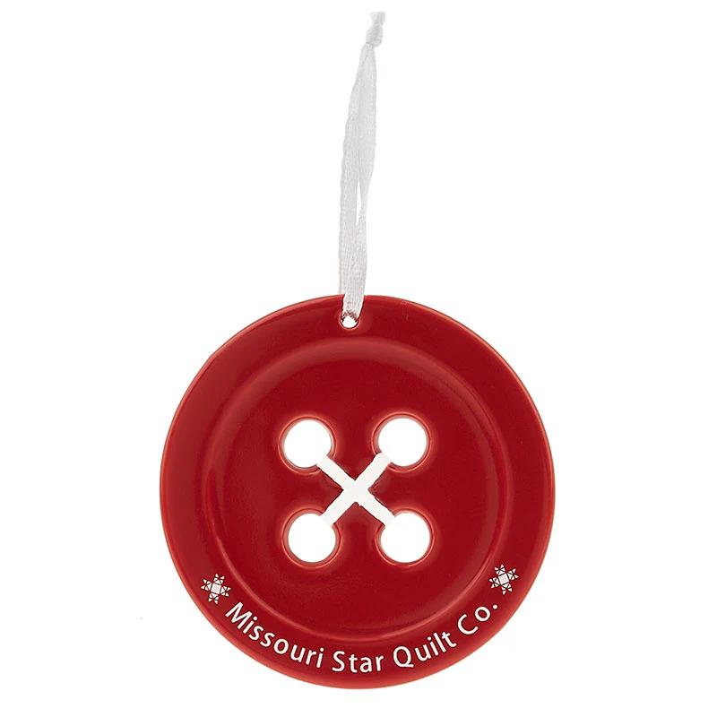 Missouri Star Button Ornament - Red