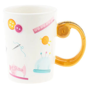 Tape Measure Sewing Mug