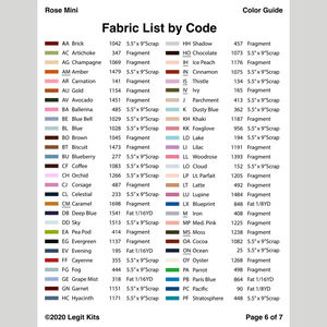 Rose Mini Quilt Pattern