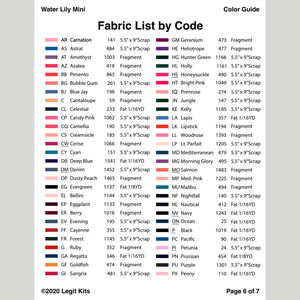 Water Lily Mini Quilt Pattern