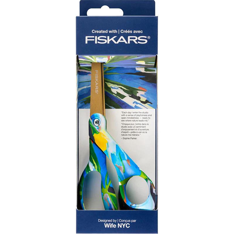 Fiskars 8" Bent Designer Scissors - Avant Garden