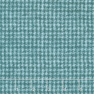 Woolies Flannel - Houndstooth Teal Yardage