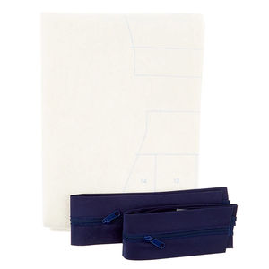 Zippity-Do-Done™ Quilt As You Go Cosmetic Bags Kit - Navy Zipper