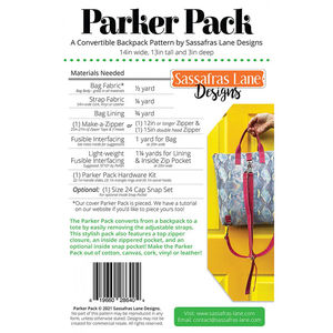 Parker Pack Pattern