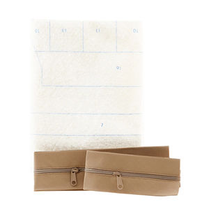 Zippity Do Done Quilt As You Go Cosmetic Bags Kit - Tan Zipper