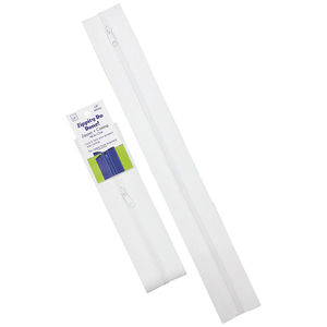 Zippity-Do Done! 18" Zipper + Casing All-In-One Zipper - White