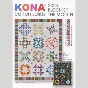 Kona Cotton Solids 2025 Block of the Month Bundle