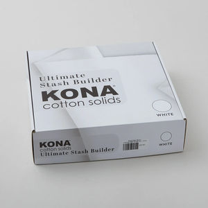Kona Cotton Solids - Ultimate Stash Builder Box - White