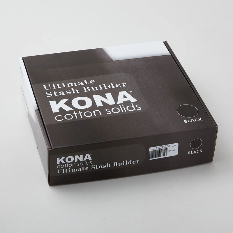 Kona Cotton Solids - Ultimate Stash Builder Box - Black