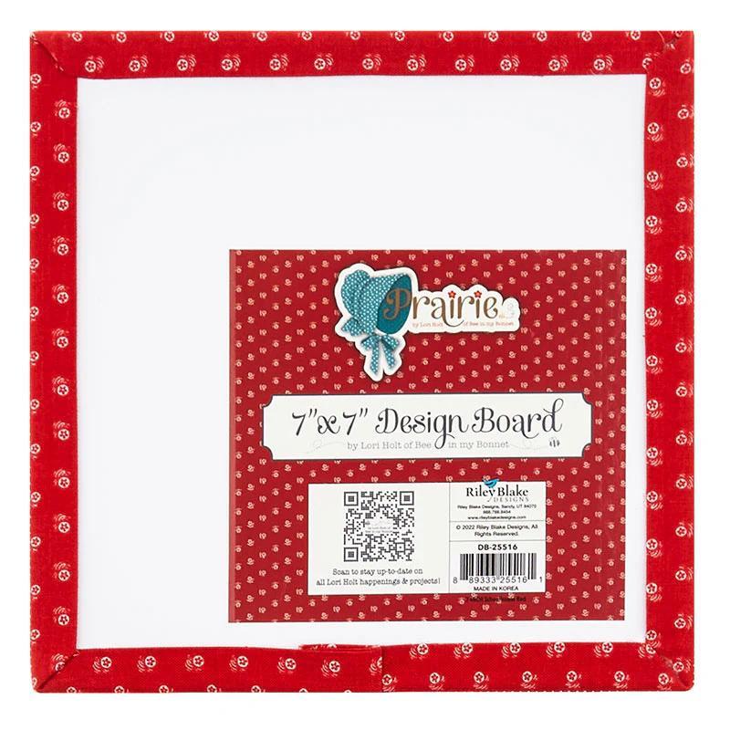 Lori Holt 7" Bitty Board Design Board - Prairie Schoolhouse Red