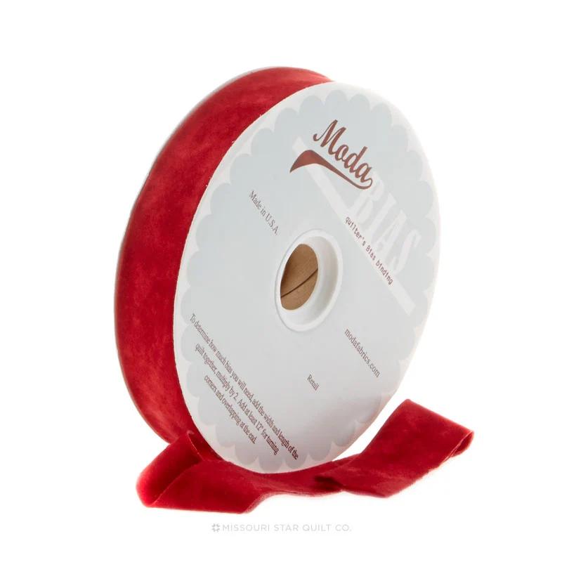 Bias Binding - Marble Turkey Red