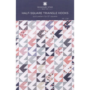 Half-Square Triangle Hooks Quilt Pattern by Missouri Star