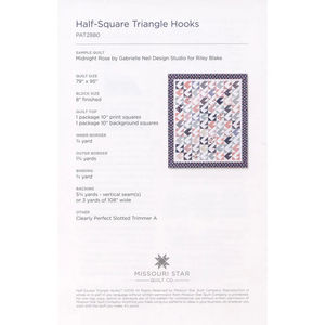 Half-Square Triangle Hooks Quilt Pattern by Missouri Star