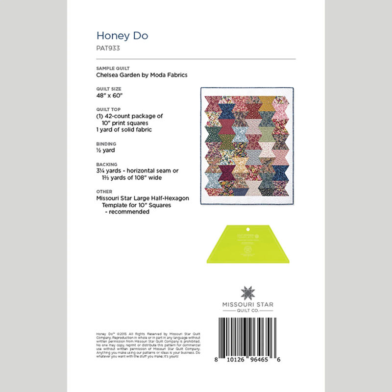 Honey Do Quilt Pattern by Missouri Star