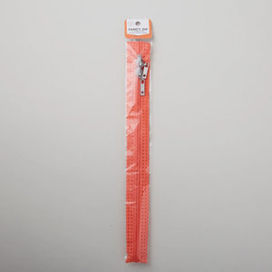 Missouri Star Fancy Zips 24" Double Headed Zipper - Hot Coral