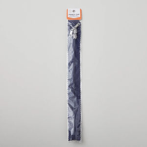 Missouri Star Fancy Zips 24" Double Headed Zipper - Navy