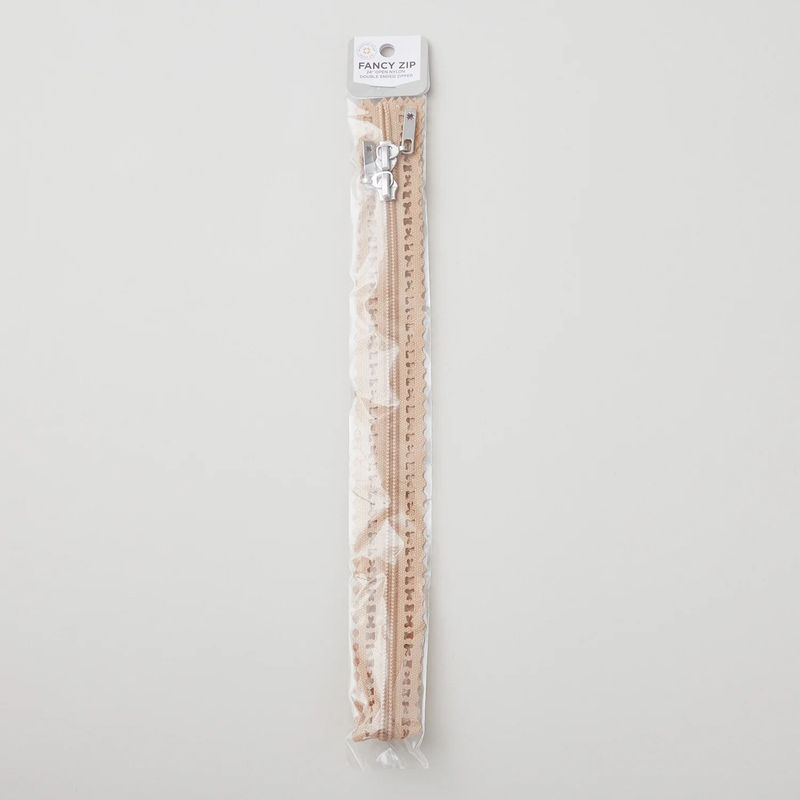 Missouri Star Fancy Zips 24" Double Headed Zipper - Ivory