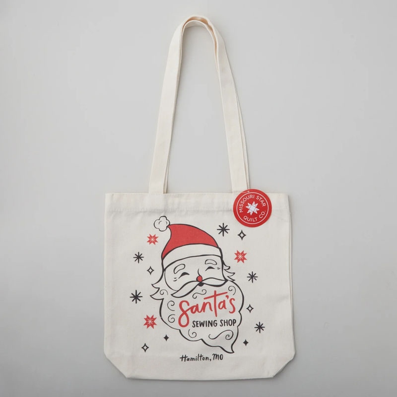 Missouri Star Canvas Shop Tote: Santa's Sewing Shop