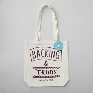 Missouri Star Canvas Shop Tote: Backing & Trims