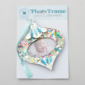 Celebration Layered Acrylic Photo Ornament