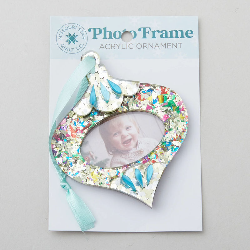 Celebration Layered Acrylic Photo Ornament