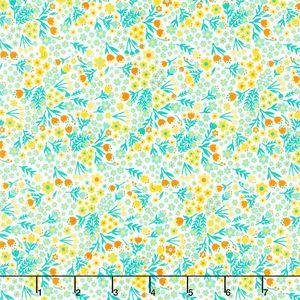 Quilt Town - Missouri Star Small Floral White Yardage