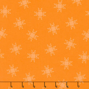 Quilt Town - Tossed Missouri Star Orange Yardage