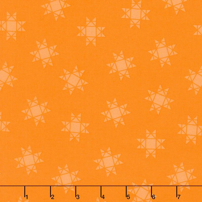 Quilt Town - Tossed Missouri Star Orange Yardage