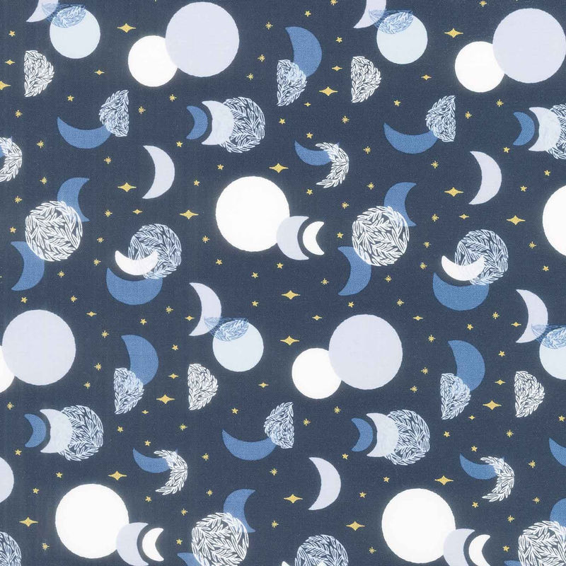 Moonchild - Eclipse Midnight Metallic Yardage