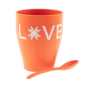 Missouri Star Plastic Love Mug and Spoon