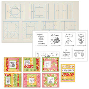 Charming Quilt As You Go Inspirational Mug Mats Kit