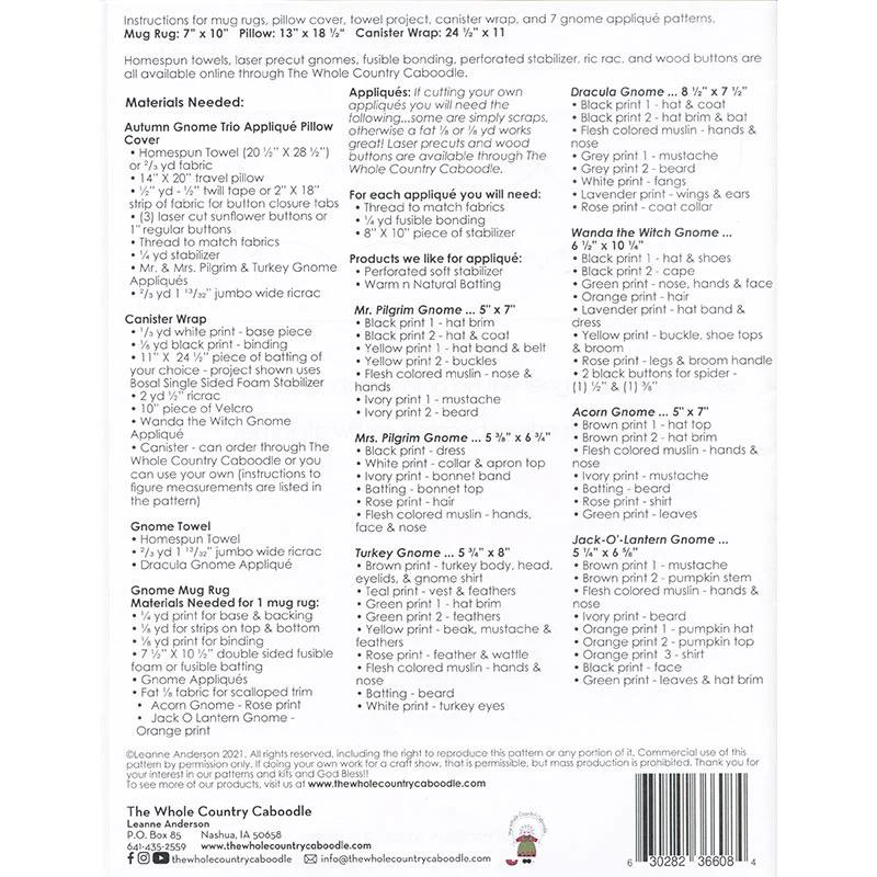 Autumn Gnomes Pattern