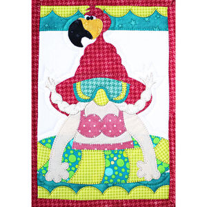 Floaty Flamingo Gnome Mug Rug Kit