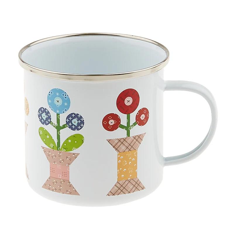 Lori Holt Calico Enamel Tin Mug