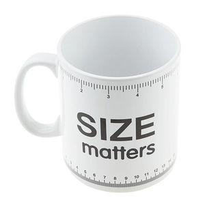 Size Matters Jumbo Mug - White 32 oz