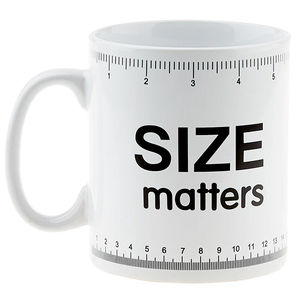 Size Matters Jumbo Mug - White 32 oz