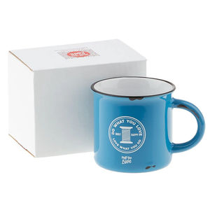 Happy Quilter Camp Mug - Blue